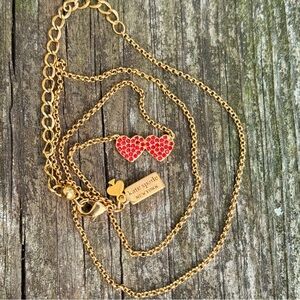 Kate Spade Yours Truly Pave Heart Mini Pendant